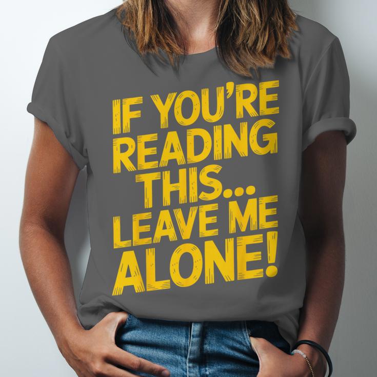 Leave Me Alone – Sarcastic Saying For Introverts Unisex Jersey T-Shirt Leave Me Alone – Sarcastic Saying For Introverts Unisex Jersey T-Shirt