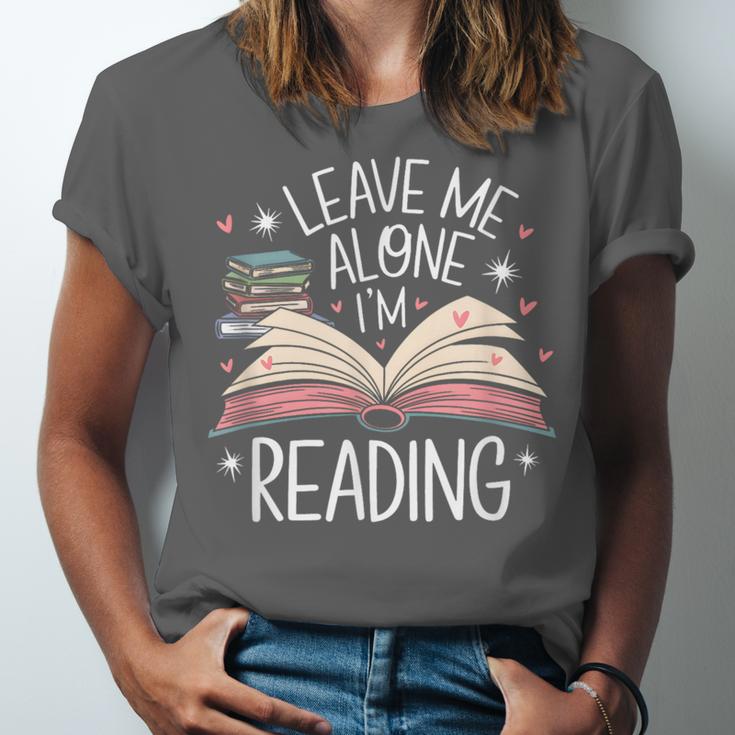Leave Me Alone I'm Reading Book Lover Reading Lover Unisex Jersey T-Shirt