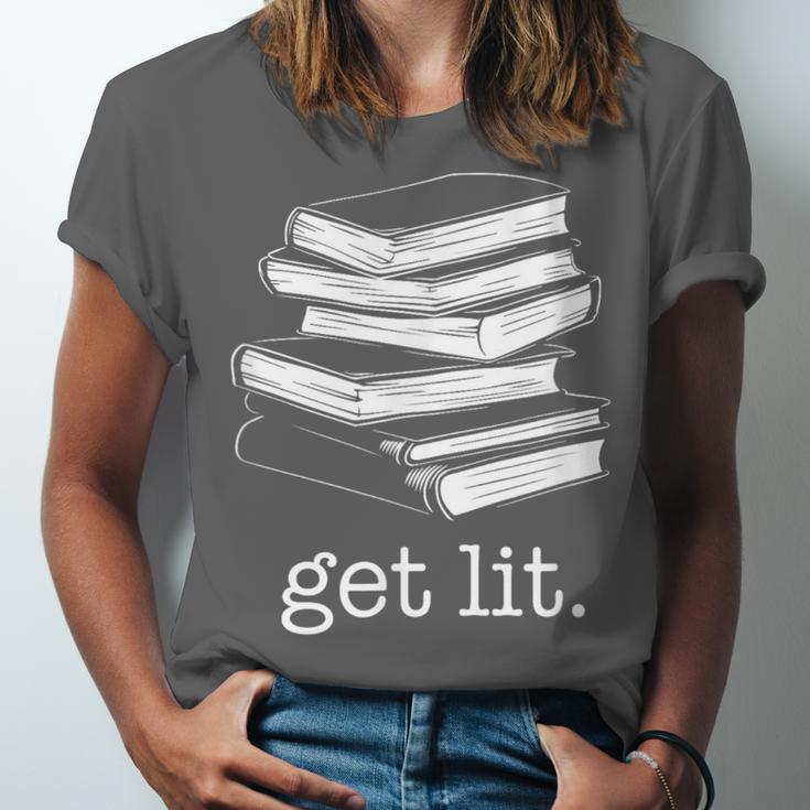 Let's Get Lit Books Unisex Jersey T-Shirt