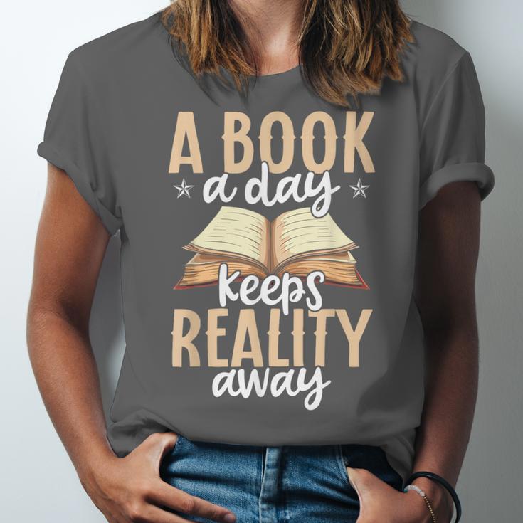 Librarian A Book A Day For Book Lover Reading Library Unisex Jersey T-Shirt