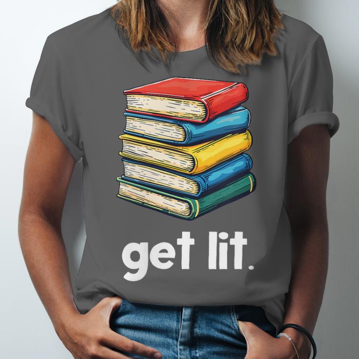 Get Lit With Books Unisex Jersey T-Shirt