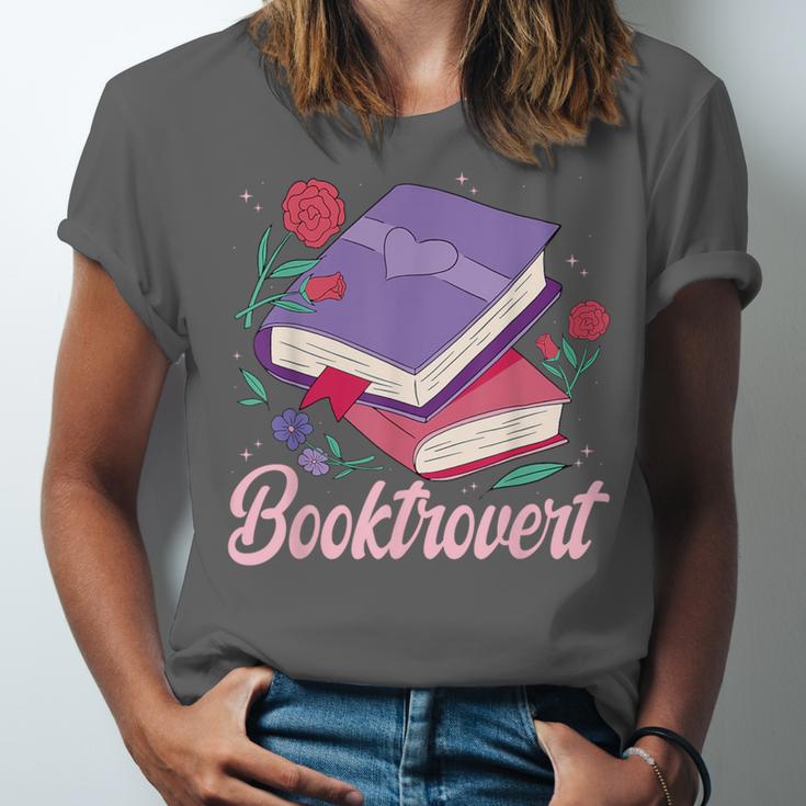 Literary Reading Book Introvert Booktrovert Reading Unisex Jersey T-Shirt