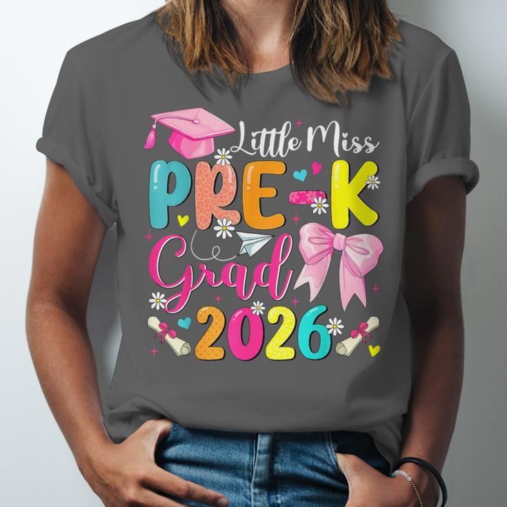 Little Miss Pre-K Grad 2026 Preschool Graduation Kids Girls Unisex Jersey T-Shirt