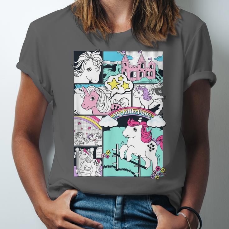 My Little Pony Classic Vintage Rainbow Castle Comic Book Unisex Jersey T-Shirt