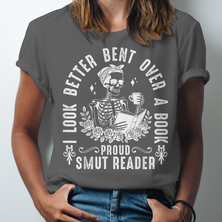 I Look Better Bent Over a Book Proud Smut Reader Skeleton Unisex Jersey T-Shirt I Look Better Bent Over a Book Proud Smut Reader Skeleton Unisex Jersey T-Shirt