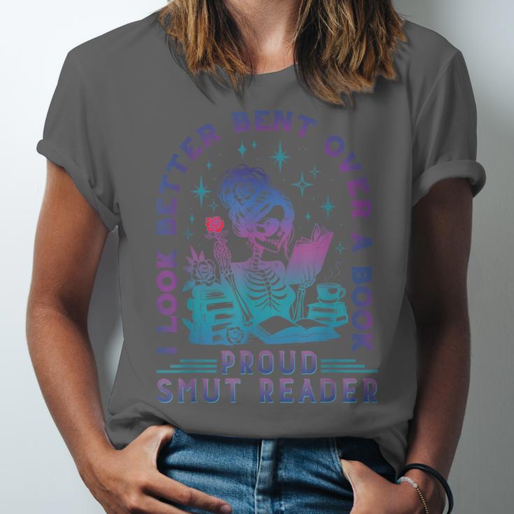 I Look Better Bent Over A Book Smut Reader Bookish Unisex Jersey T-Shirt