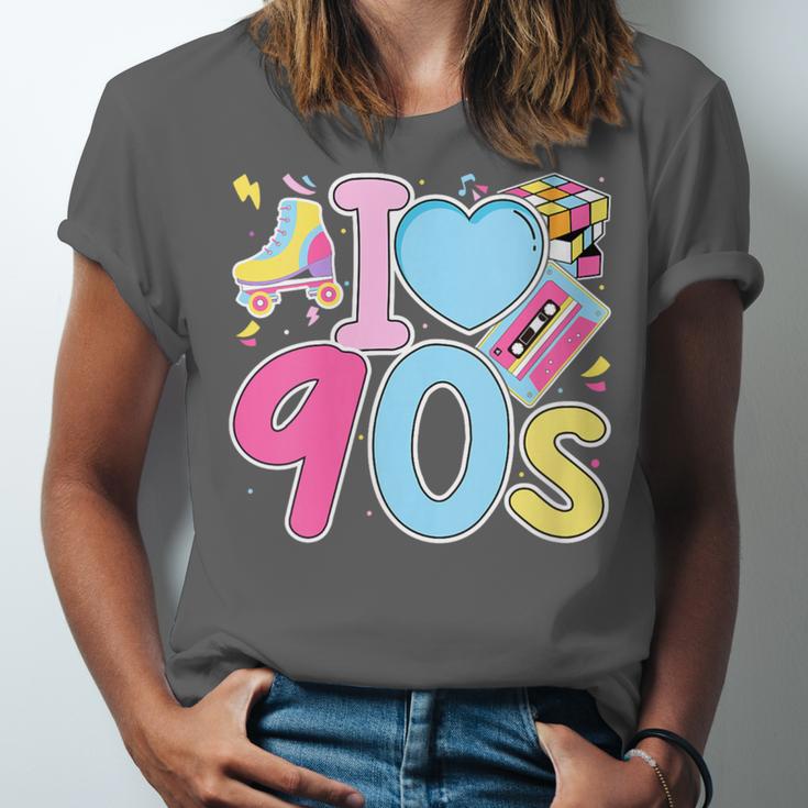 I Love 90's Retro Style Nostalgia Vibe 1990's Party Unisex Jersey T-Shirt