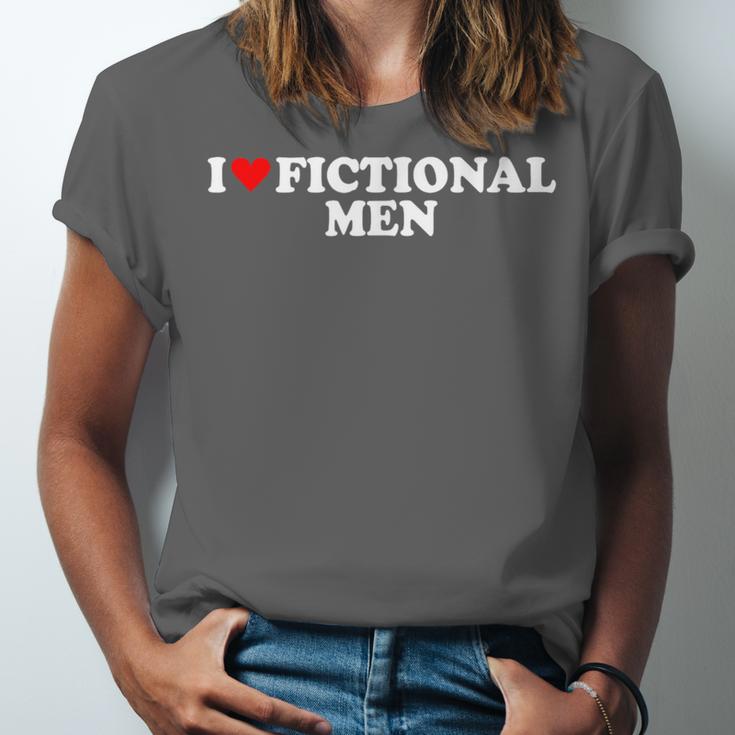 I Love Heart Fictional Men Simple Cute Reading Books Unisex Jersey T-Shirt
