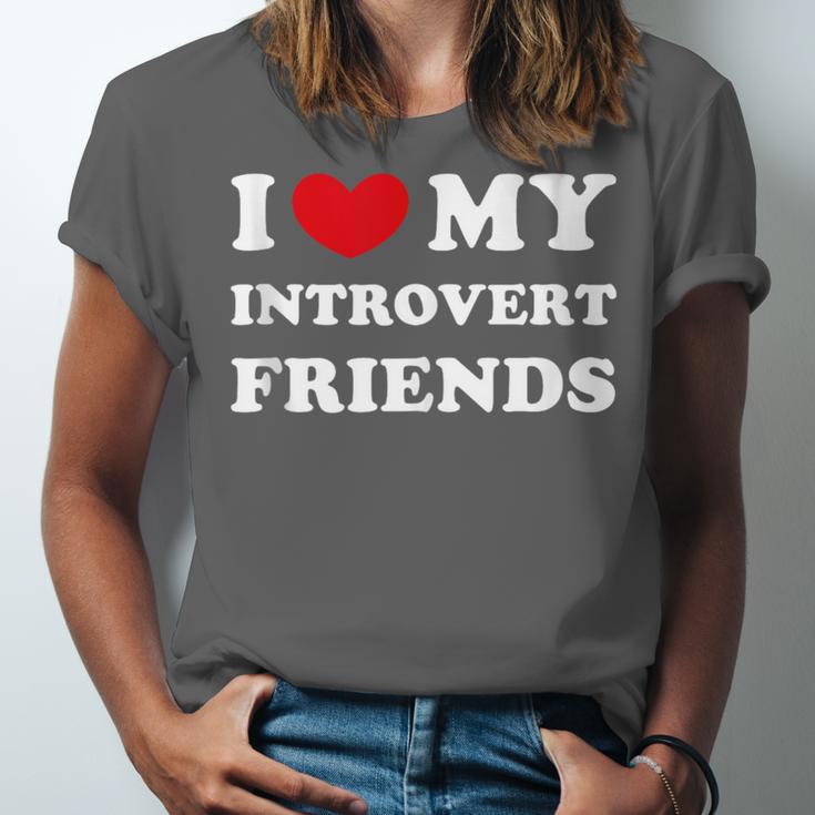 I Love My Introvert Friends I Heart My Introvert Friends Unisex Jersey T-Shirt I Love My Introvert Friends I Heart My Introvert Friends Unisex Jersey T-Shirt