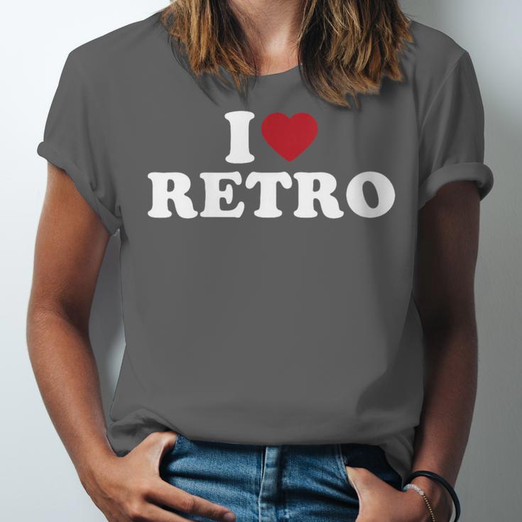 I Love Retro Vintage 80s 90s Nostalgia Unisex Jersey T-Shirt I Love Retro Vintage 80s 90s Nostalgia Unisex Jersey T-Shirt