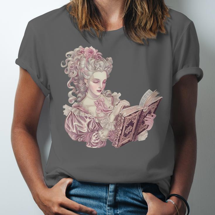 Marie Antoinette Reading A Book Unisex Jersey T-Shirt Marie Antoinette Reading A Book Unisex Jersey T-Shirt