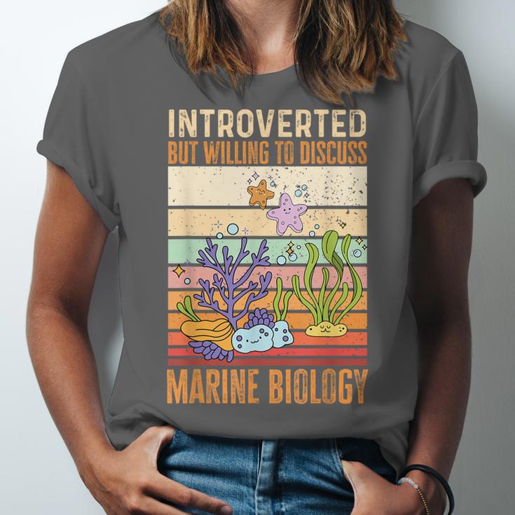 Marine Biology Ocean Introvert Marine Biologist Unisex Jersey T-Shirt Marine Biology Ocean Introvert Marine Biologist Unisex Jersey T-Shirt