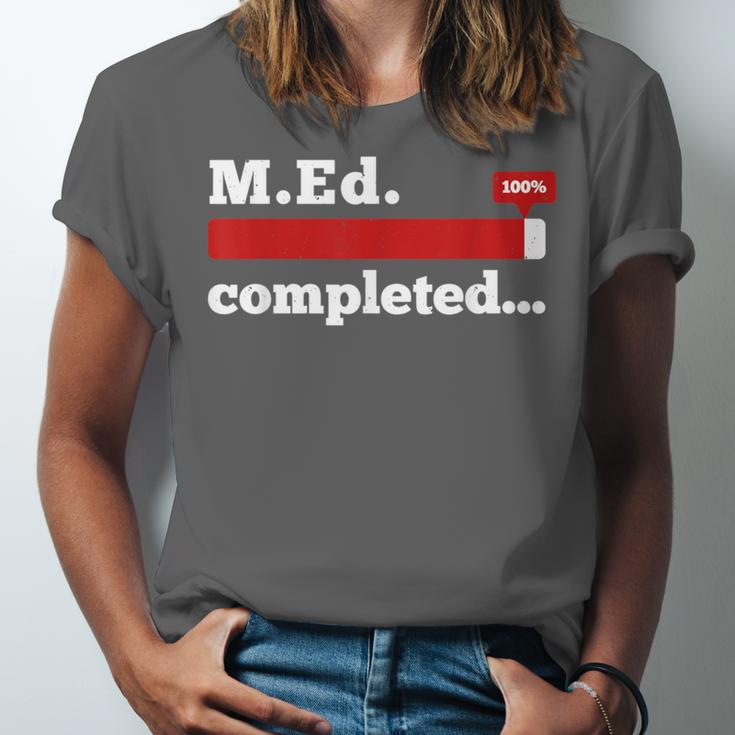 Master Of Education Completed Teacher Master Graduation For Men Women Unisex Jersey T-Shirt