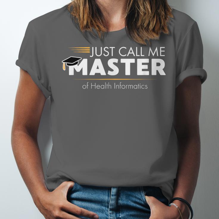Master Of Health Informatics Shirt Graduation Unisex Jersey T-Shirt