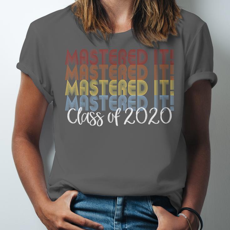 Mastered It 2020 Masters Degree Graduation For Him Her Unisex Jersey T-Shirt