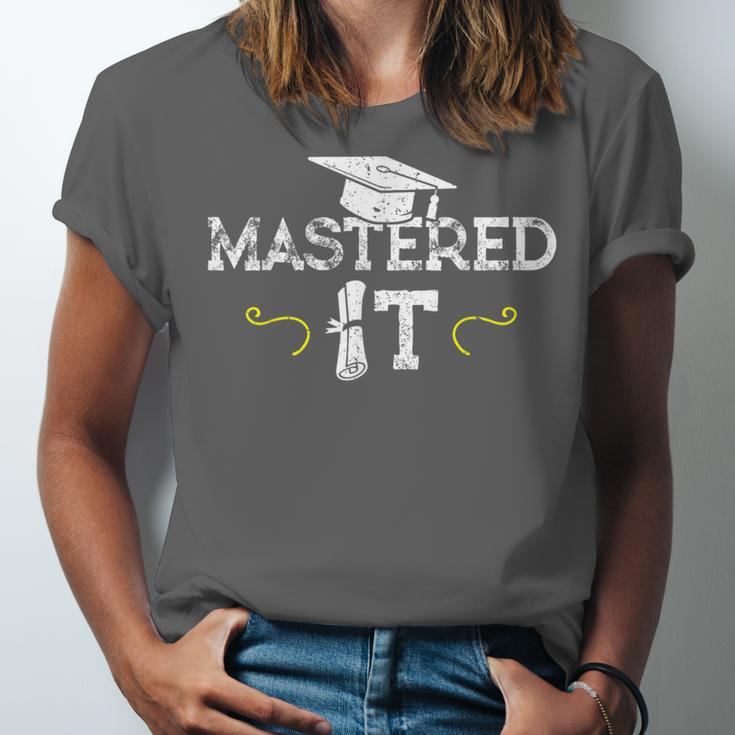 Mastered It Masters Graduation Cool Distressed Unisex Jersey T-Shirt
