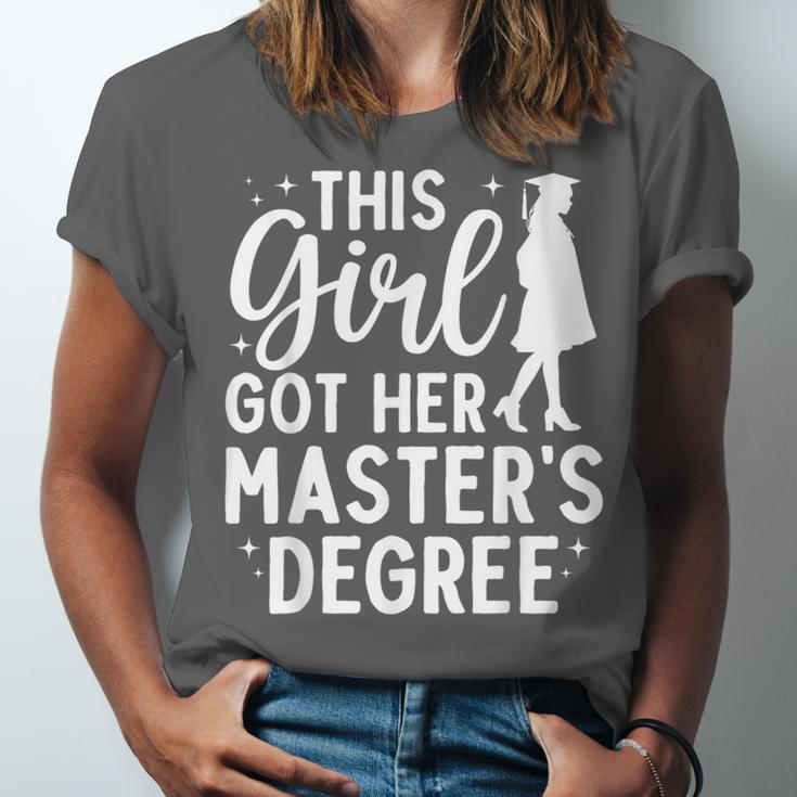 Masters Degree Art For Women Girls Masters Degree Graduation Unisex Jersey T-Shirt