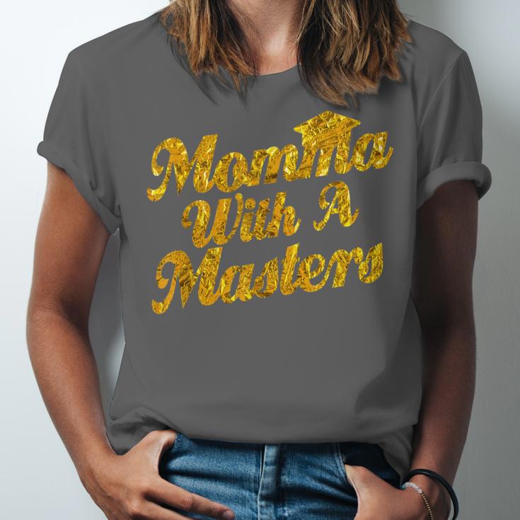 Masters Degree Graduation For Mom Wife Social Work MBA Unisex Jersey T-Shirt