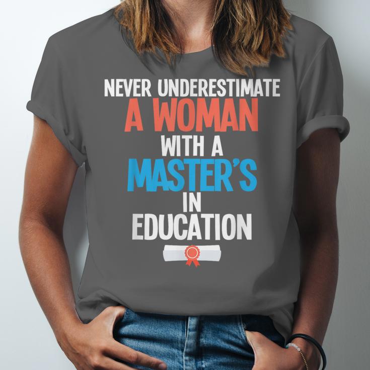 Masters In Education Degree Graduation Women MeD Unisex Jersey T-Shirt