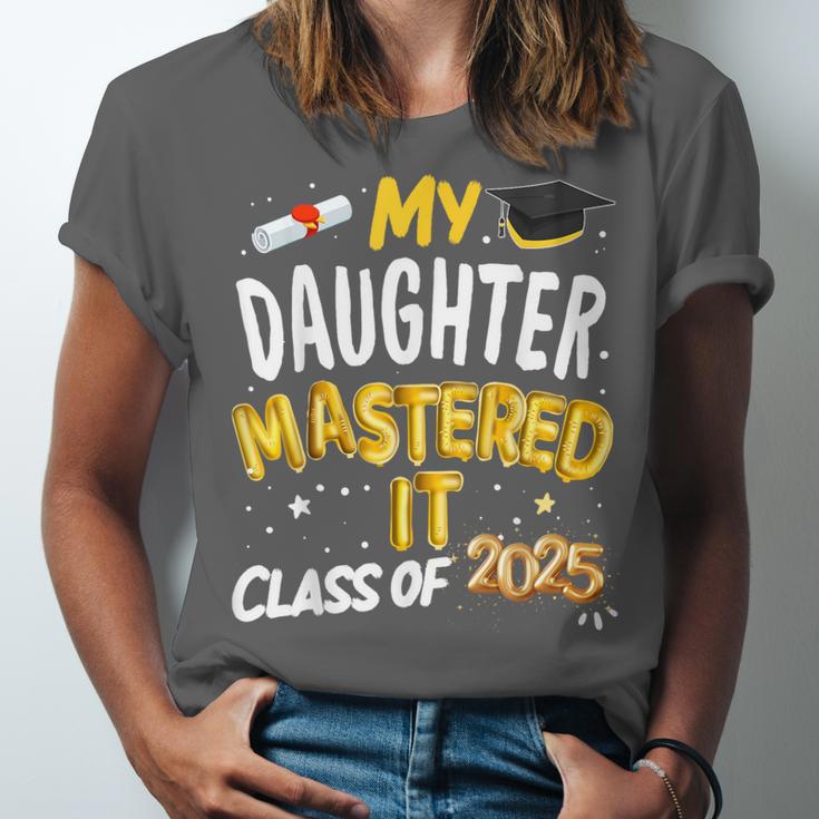 Masters Graduation My Daughter Mastered It Class Of 2025 Unisex Jersey T-Shirt