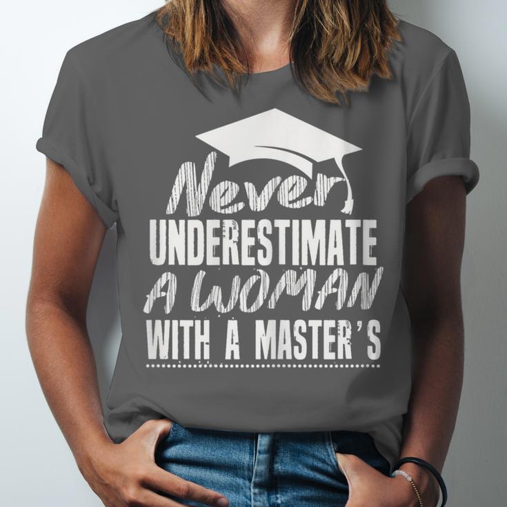 Master's Graduation Shirt For Women With Masters Degree Unisex Jersey T-Shirt
