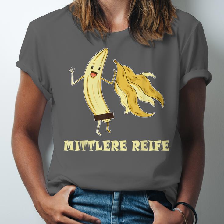 Medium Mature Banana Banana Real School Graduation Celebrations Unisex Jersey T-Shirt