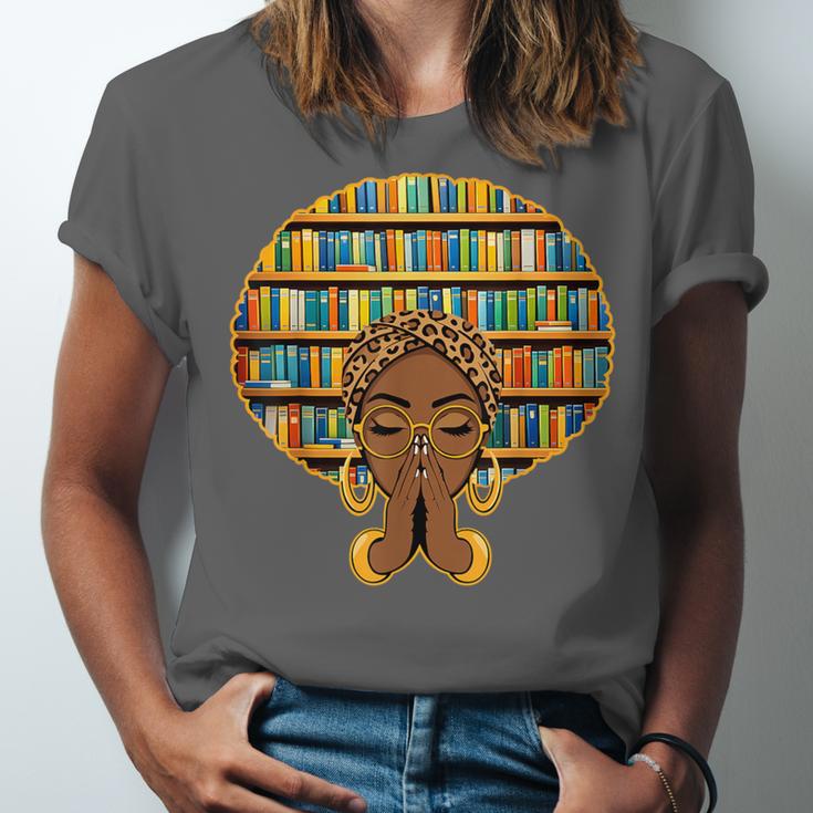 Melanin Afro Women Girl Book Librarian History African Unisex Jersey T-Shirt Melanin Afro Women Girl Book Librarian History African Unisex Jersey T-Shirt