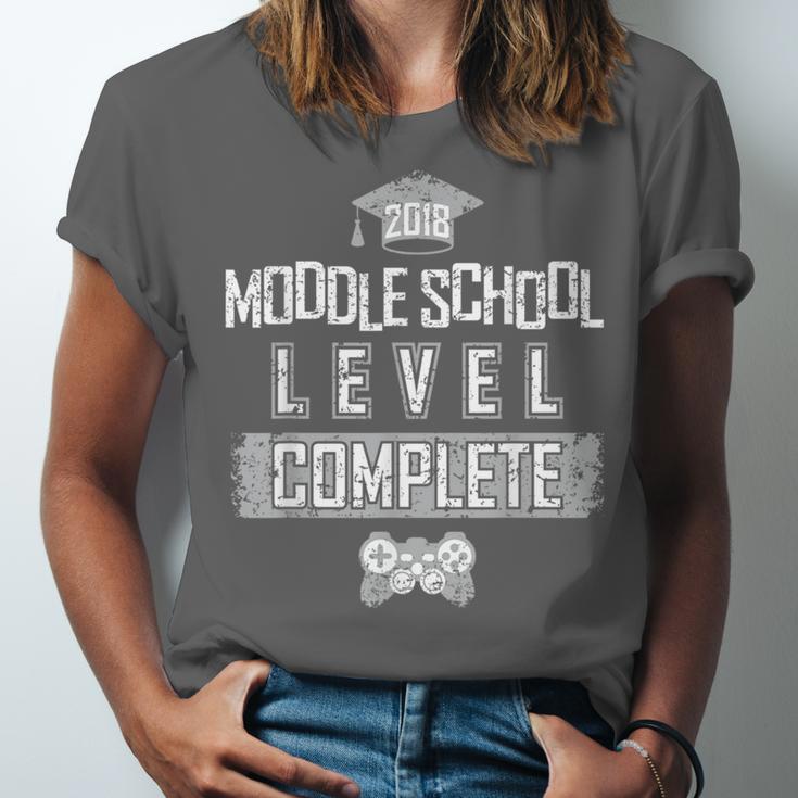 Middle School Graduation Tee Video Gaming Graduate Shirts Unisex Jersey T-Shirt
