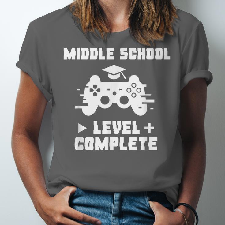 Middle School Level Complete Video Gamer Graduation Unisex Jersey T-Shirt