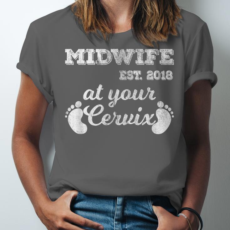 Midwife Est 2018 At Your Cervix Graduation Unisex Jersey T-Shirt