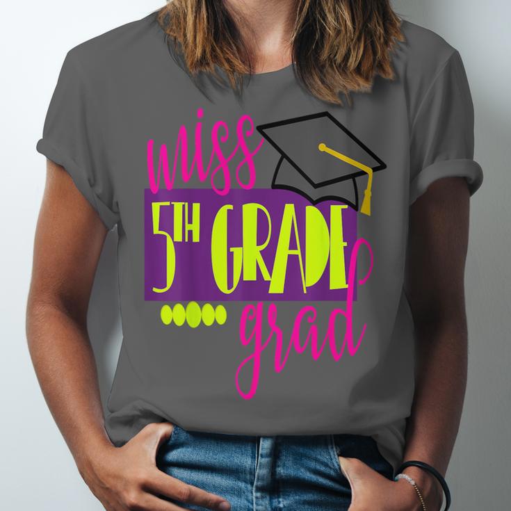 Miss 5th Grade Shirt 5 Grad Kids Girl Graduation School Unisex Jersey T-Shirt