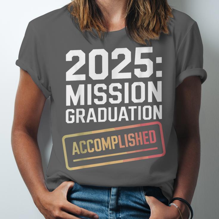 Mission Graduation Accomplished For Class Of 2025 Unisex Jersey T-Shirt
