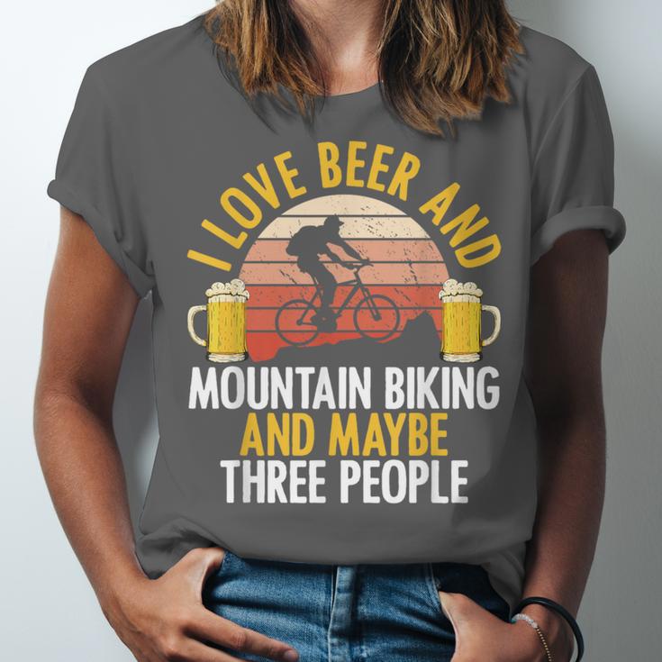 Mountain Biking Beer Drinking Introvert Sayings For Cyclist Unisex Jersey T-Shirt Mountain Biking Beer Drinking Introvert Sayings For Cyclist Unisex Jersey T-Shirt