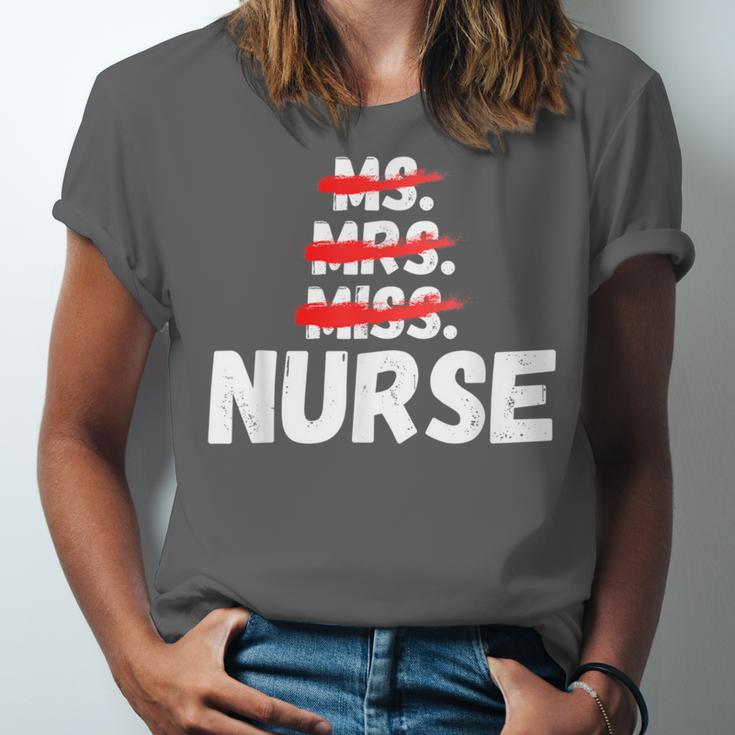 MsMrs Miss NURSE Nursing Graduation Unisex Jersey T-Shirt