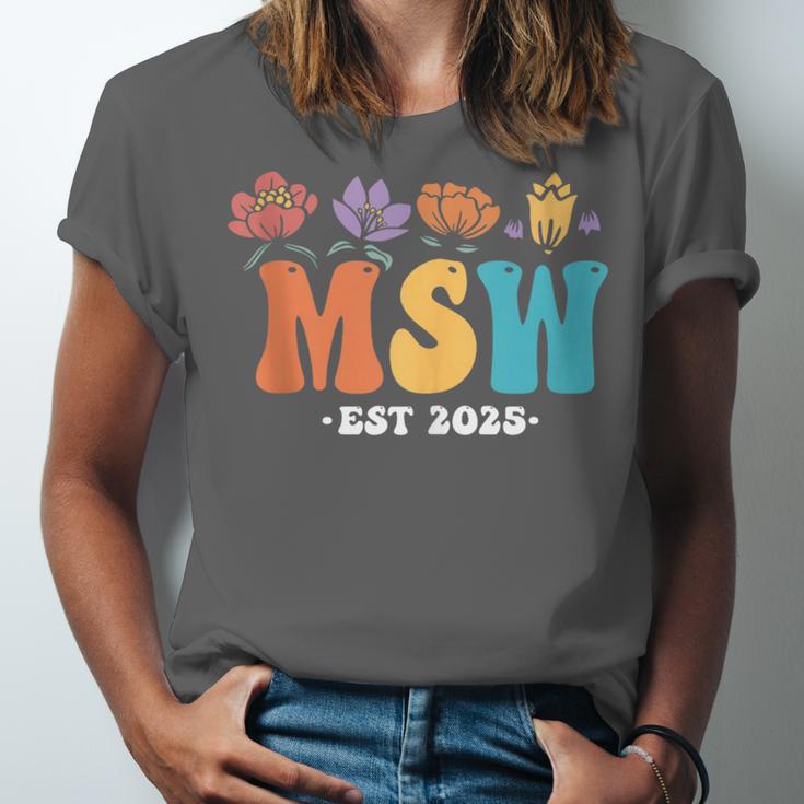 MSW Est 2025 Graduation School Social Worker Shirt Master Unisex Jersey T-Shirt