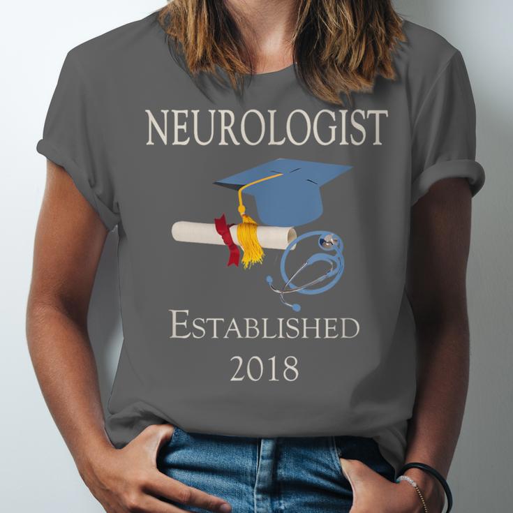 Neurologist Established 2018 Graduation Shirt Unisex Jersey T-Shirt
