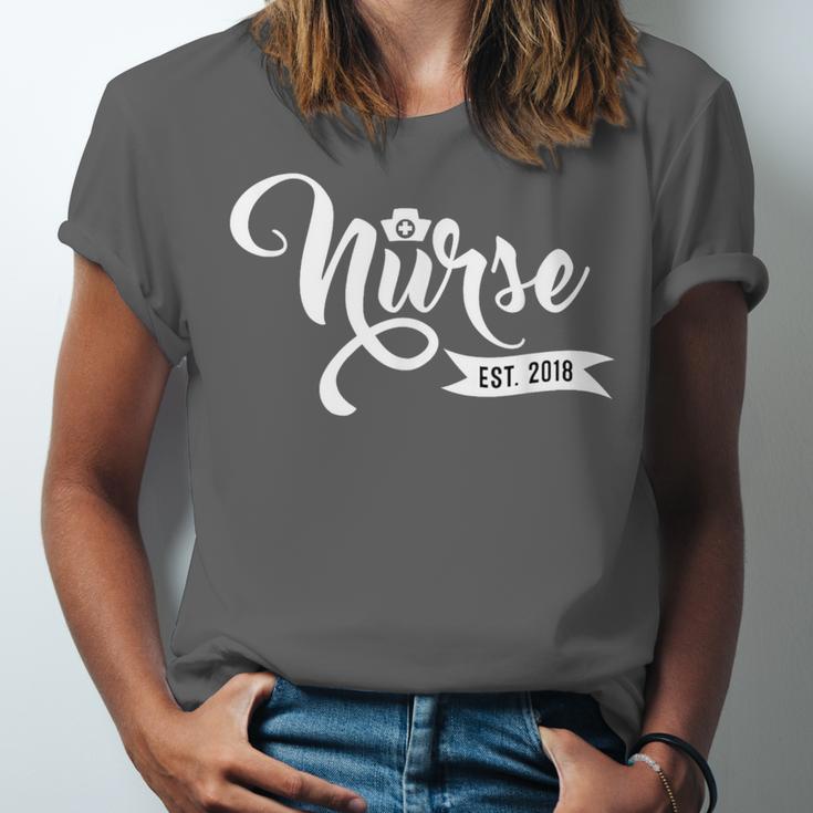 New Nurse 2018 Nursing School Graduate Graduation Shirt Unisex Jersey T-Shirt