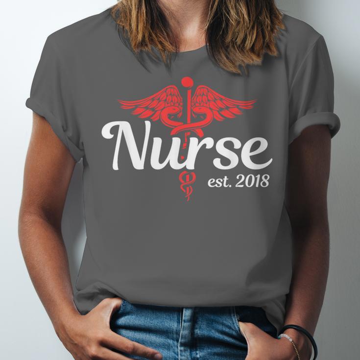 New Nurse 2018 Nurse Nursing School Graduation Shirt Unisex Jersey T-Shirt
