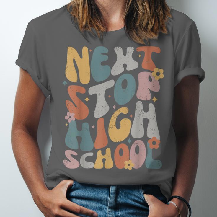 Next Stop High School Middle School Graduation Last Day Unisex Jersey T-Shirt