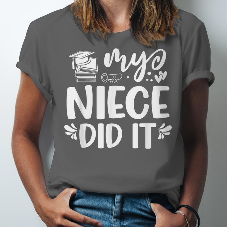 My Niece Did It Graduation Graduated Unisex Jersey T-Shirt