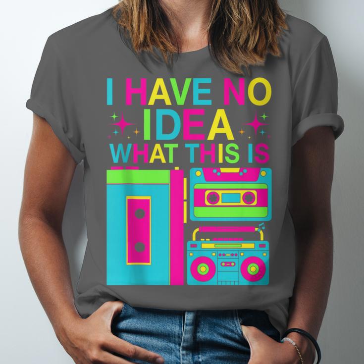 I Have No Idea What This Is Retro 70's 80's 90's Nostalgia Unisex Jersey T-Shirt I Have No Idea What This Is Retro 70's 80's 90's Nostalgia Unisex Jersey T-Shirt