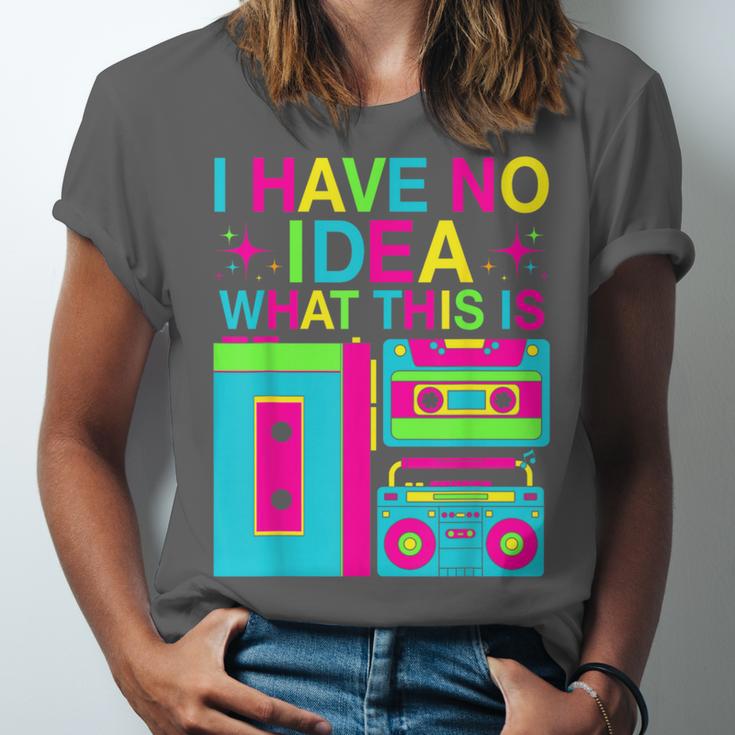 I Have No Idea What This Is Retro 70's 80's 90's Nostalgia Unisex Jersey T-Shirt I Have No Idea What This Is Retro 70's 80's 90's Nostalgia Unisex Jersey T-Shirt