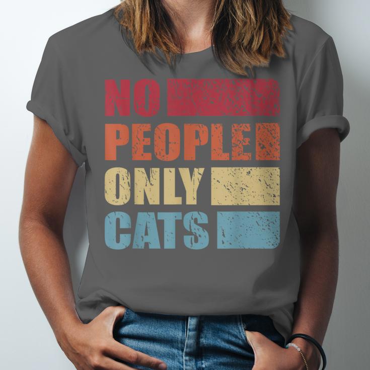 No People Only Cats Introvert Unisex Jersey T-Shirt No People Only Cats Introvert Unisex Jersey T-Shirt