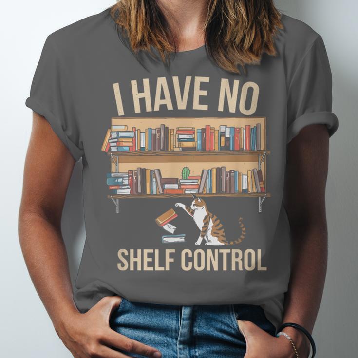 I Have No Shelf Control Book Lover Bookworms Unisex Jersey T-Shirt