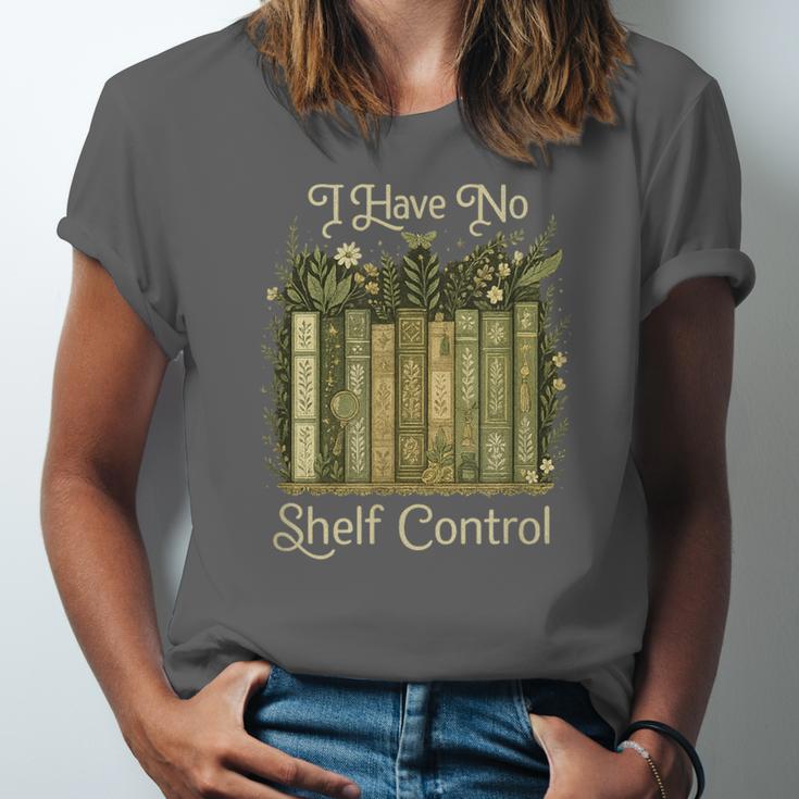 I Have No Shelf Control Vintage Botanical Books Graphic Unisex Jersey T-Shirt