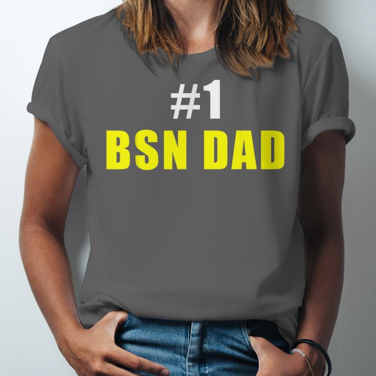 Nurse BSN Student Graduate Dad Nursing Graduation Unisex Jersey T-Shirt