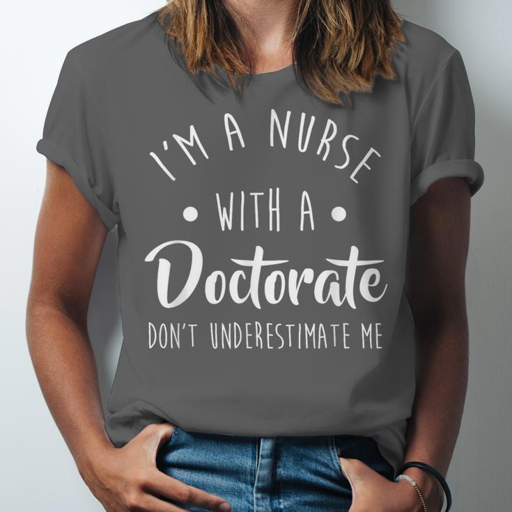Nurse DNP PhD Doctorate Graduation Women Unisex Jersey T-Shirt
