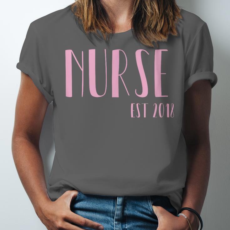 Nurse Est 2018 New Nurse Graduation Shirt Unisex Jersey T-Shirt