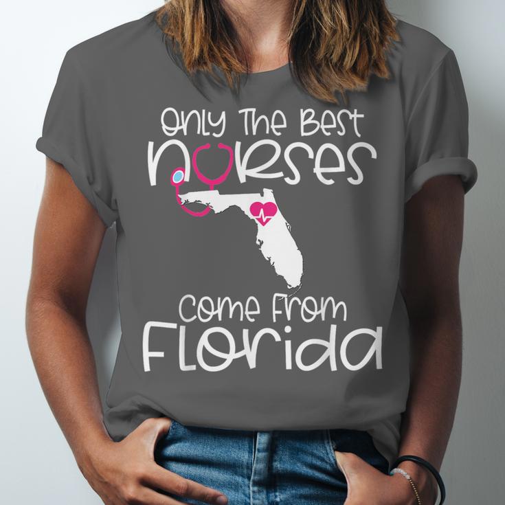 Nurse Florida RN CNA LPN Nursing Student Graduation Unisex Jersey T-Shirt