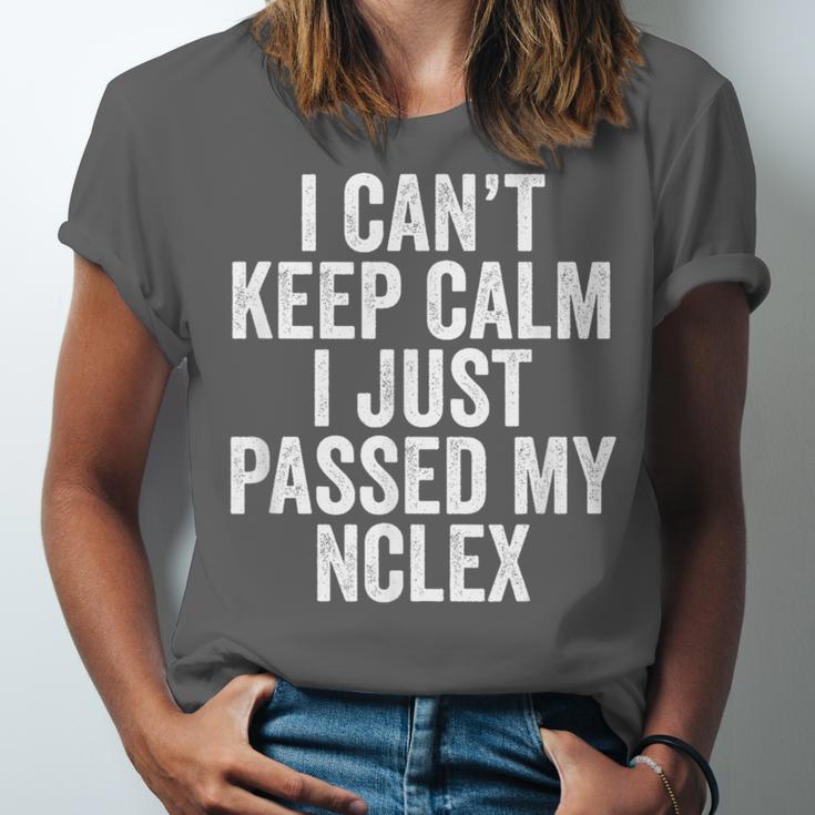 Nurse Graduation I Can't Keep Calm I Passed My NCLEX Unisex Jersey T-Shirt